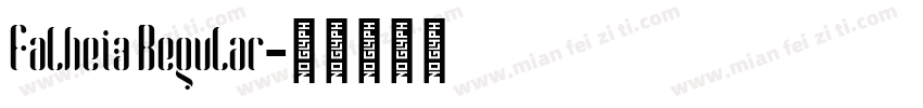 Falheiz Regular字体转换